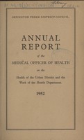 view [Report of the Medical Officer of Health for Orpington].