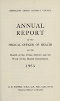 view [Report of the Medical Officer of Health for Orpington].