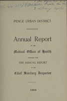 view [Report of the Medical Officer of Health for Penge].