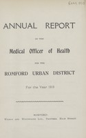 view [Report of the Medical Officer of Health for Romford].