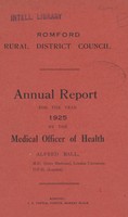 view [Report of the Medical Officer of Health for Romford].