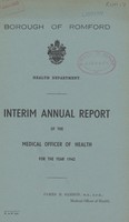 view [Report of the Medical Officer of Health for Romford].