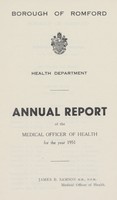 view [Report of the Medical Officer of Health for Romford].