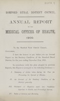 view [Report of the Medical Officer of Health for Romford RDC].