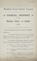 view [Report of the Medical Officer of Health for Romford RDC].