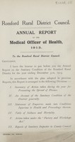 view [Report of the Medical Officer of Health for Romford RDC].