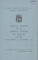 view [Report of the Medical Officer of Health for Ruislip].