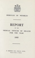 view [Report of the Medical Officer of Health for Wembley].