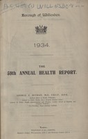 view [Report of the Medical Officer of Health for Willesden].