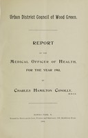 view [Report of the Medical Officer of Health for Wood Green 1903].