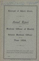 view [Report of the Medical Officer of Health for Wood Green].