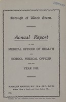 view [Report of the Medical Officer of Health for Wood Green].