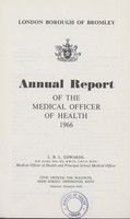 view [Report of the Medical Officer of Health for Bromley].