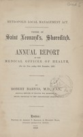 view [Report of the Medical Officer of Health for Shoreditch].