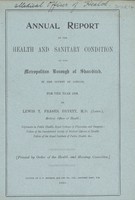 view [Report of the Medical Officer of Health for Shoreditch].