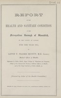 view [Report of the Medical Officer of Health for Shoreditch].