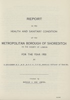 view [Report of the Medical Officer of Health for Shoreditch].