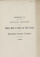 view [Report of the Medical Officer of Health for Stepney].