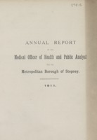 view [Report of the Medical Officer of Health for Stepney].