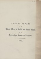 view [Report of the Medical Officer of Health for Stepney].