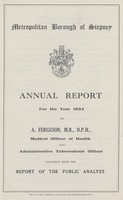 view [Report of the Medical Officer of Health for Stepney].