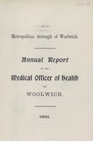 view [Report of the Medical Officer of Health for Woolwich].