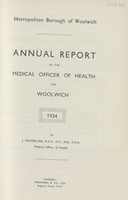 view [Report of the Medical Officer of Health for Woolwich].