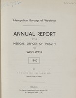 view [Report of the Medical Officer of Health for Woolwich].