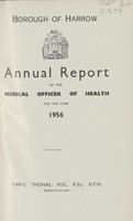 view [Report of the Medical Officer of Health for Harrow].