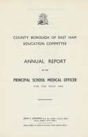view [Report of the Medical Officer of Health for East Ham].