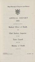 view [Report of the Medical Officer of Health for Kingston-upon-Thames].