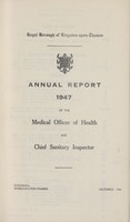 view [Report of the Medical Officer of Health for Kingston-upon-Thames].