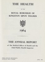 view [Report of the Medical Officer of Health for Kingston-upon-Thames].