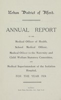 view [Report of the Medical Officer of Health for Ilford].