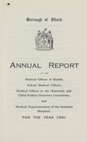 view [Report of the Medical Officer of Health for Ilford].
