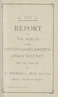 view [Report of the Medical Officer of Health for Heston and Isleworth].