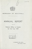 view [Report of the Medical Officer of Health for Southall].