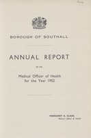view [Report of the Medical Officer of Health for Southall].