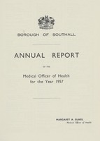 view [Report of the Medical Officer of Health for Southall].