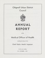 view [Report of the Medical Officer of Health for Chigwell].