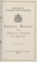 view [Report of the Medical Officer of Health for Wanstead and Woodford].