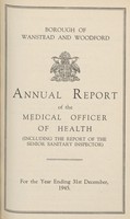 view [Report of the Medical Officer of Health for Wanstead and Woodford].