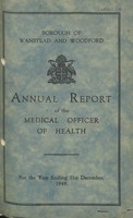 view [Report of the Medical Officer of Health for Wanstead and Woodford].