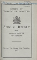 view [Report of the Medical Officer of Health for Wanstead and Woodford].