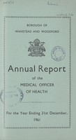 view [Report of the Medical Officer of Health for Wanstead and Woodford].