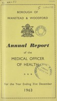 view [Report of the Medical Officer of Health for Wanstead and Woodford].