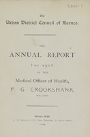 view [Report of the Medical Officer of Health for Barnes].