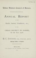 view [Report of the Medical Officer of Health for Barnes].