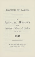 view [Report of the Medical Officer of Health for Barnes].