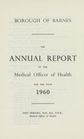 view [Report of the Medical Officer of Health for Barnes].